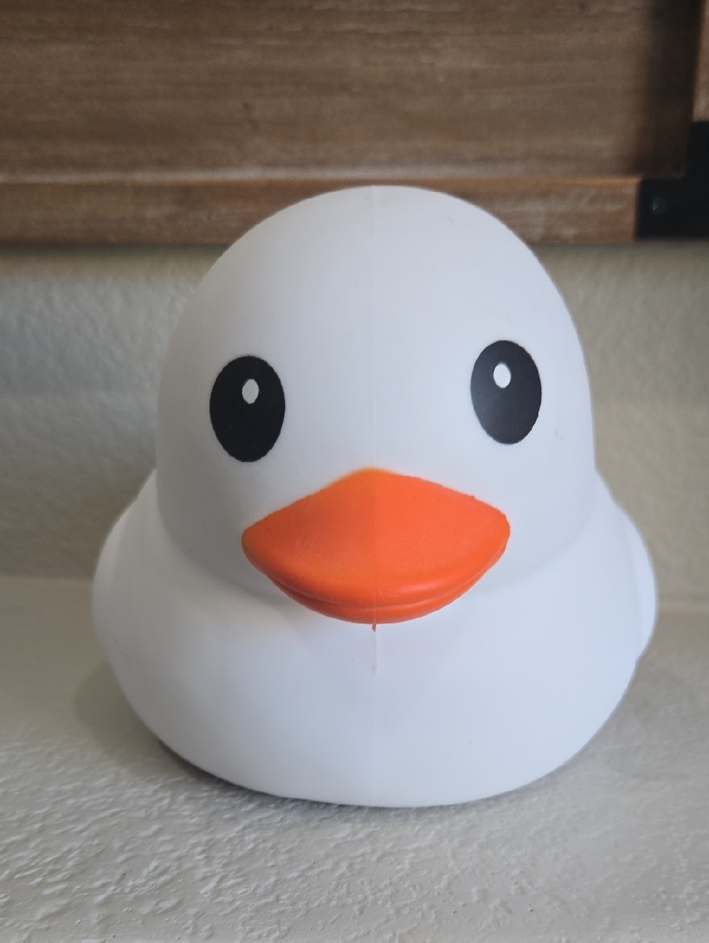 Sunny Days Squeezy White Rubber Duck with Orange Beak